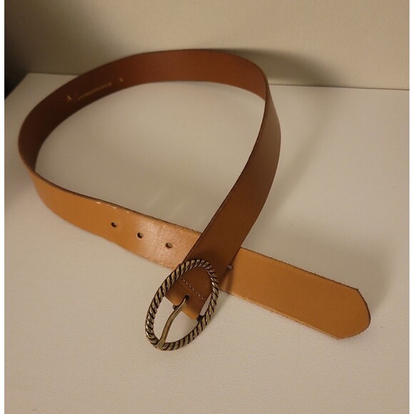 Anthropologie Honey Brown Leather Boho Belt Sz S - Picture 5 of 8